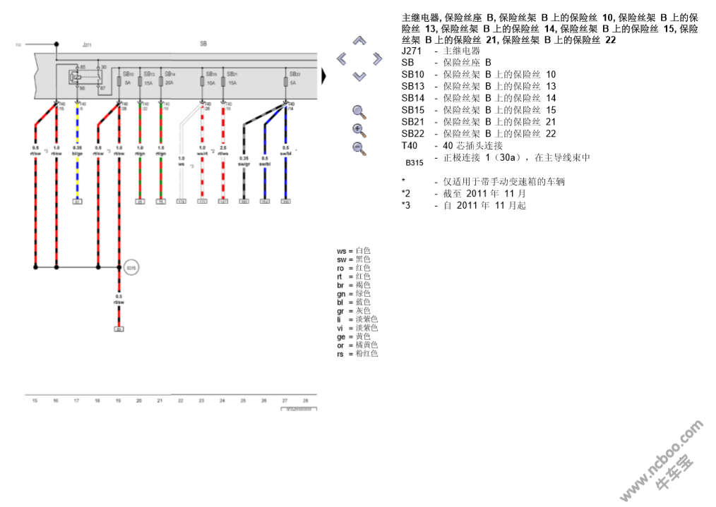 2012年进口大众开迪Caddy全车电路图