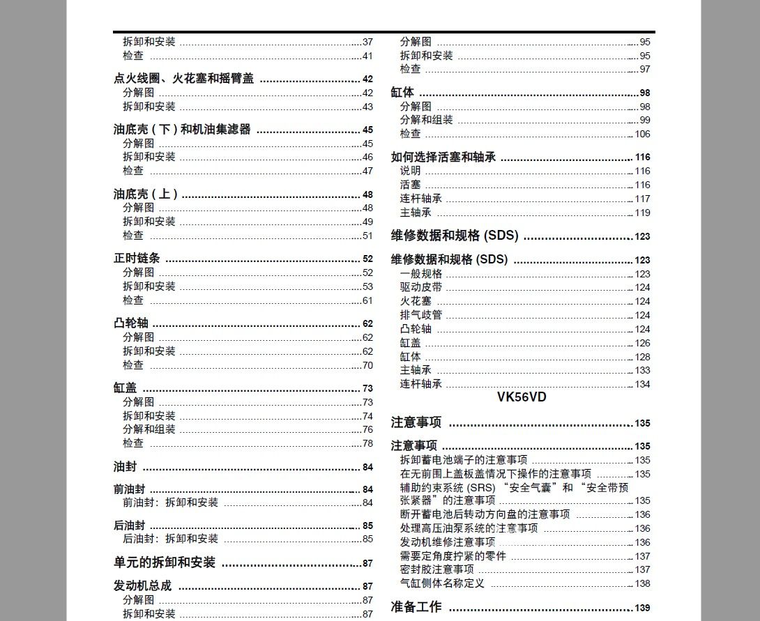 2014款日产途乐全车电路图维修手册下载