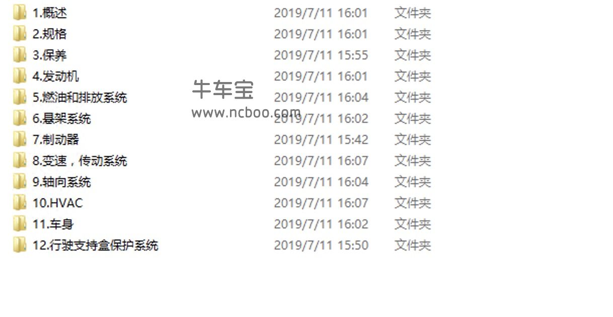 2017-2019款广汽本田缤智维修手册和电路图(含故障码)