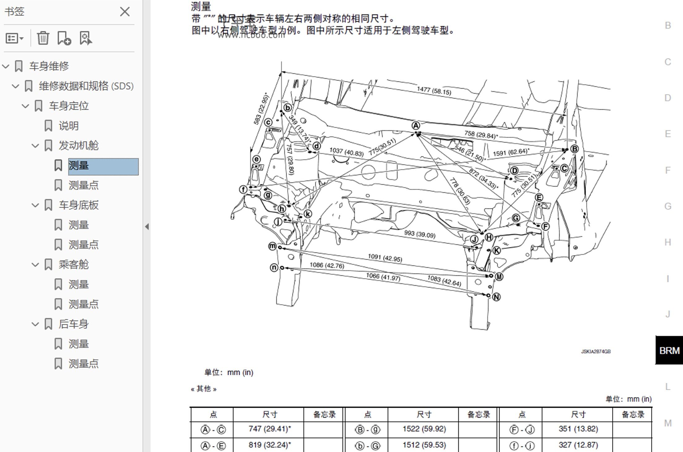 2012-2013款东风日产轩逸1.6L1.8L原厂维修及电路图手册