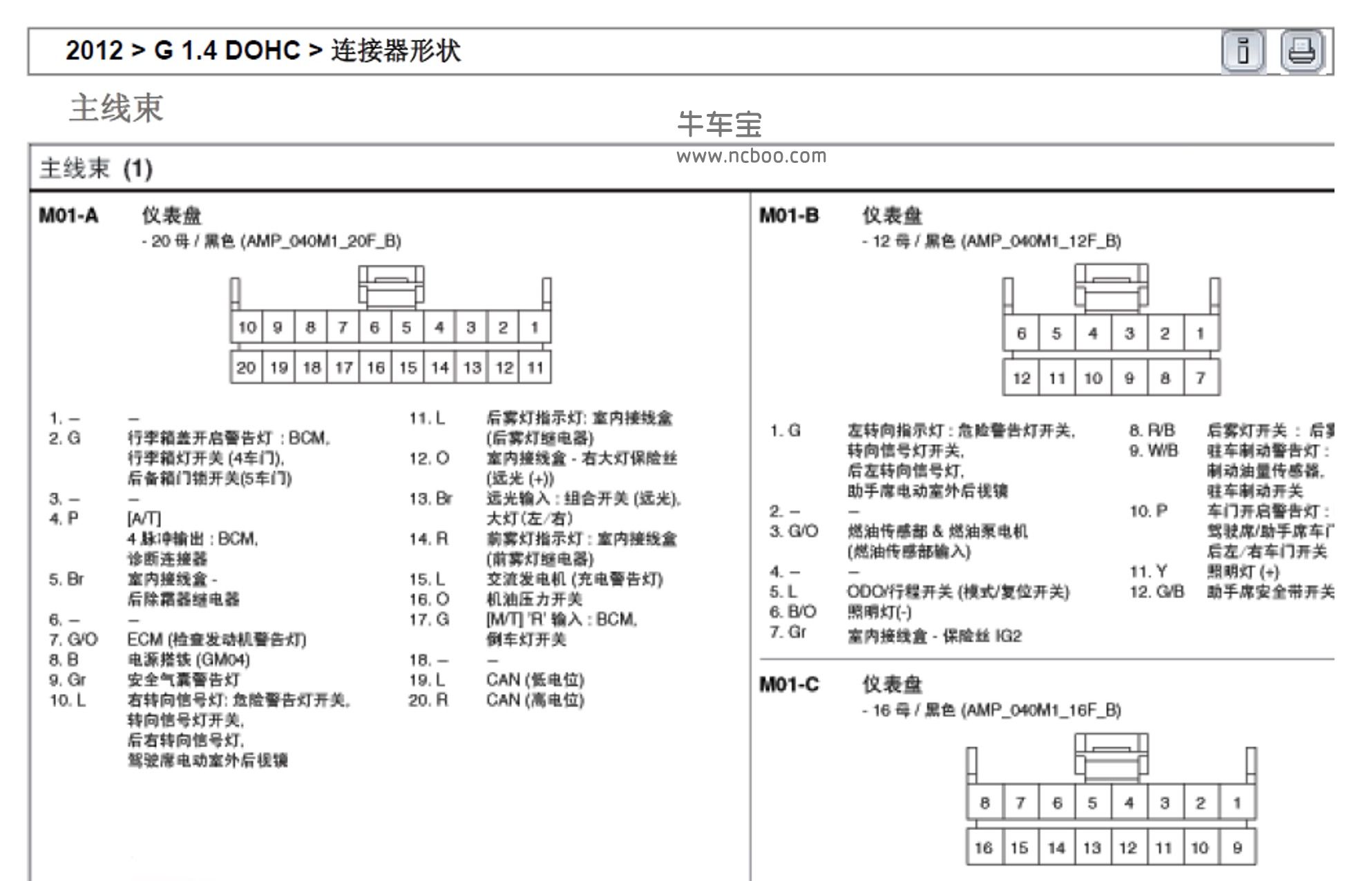 2012款北京现代瑞纳瑞奕原厂维修手册和电路图资料