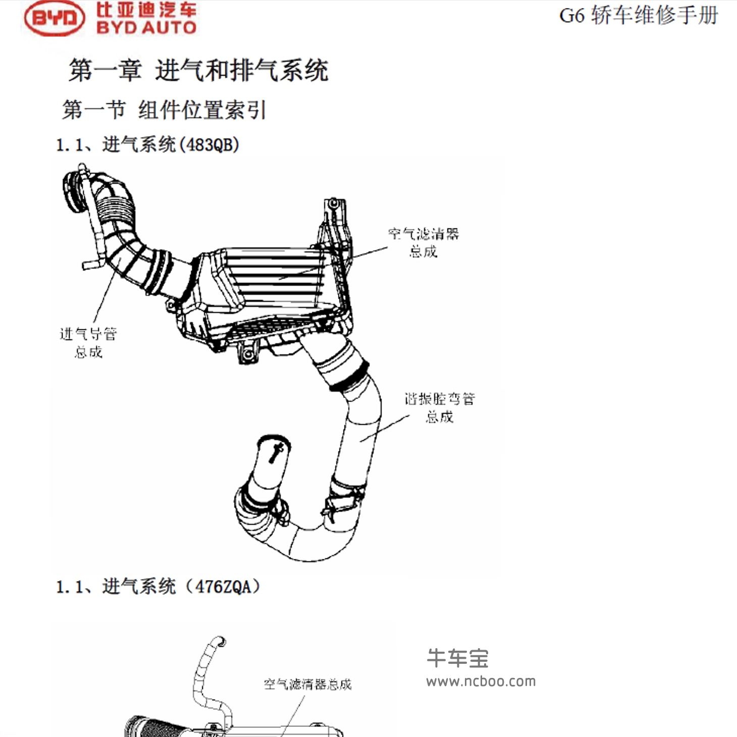 2011款比亚迪G6原厂维修手册和电路图资料下载