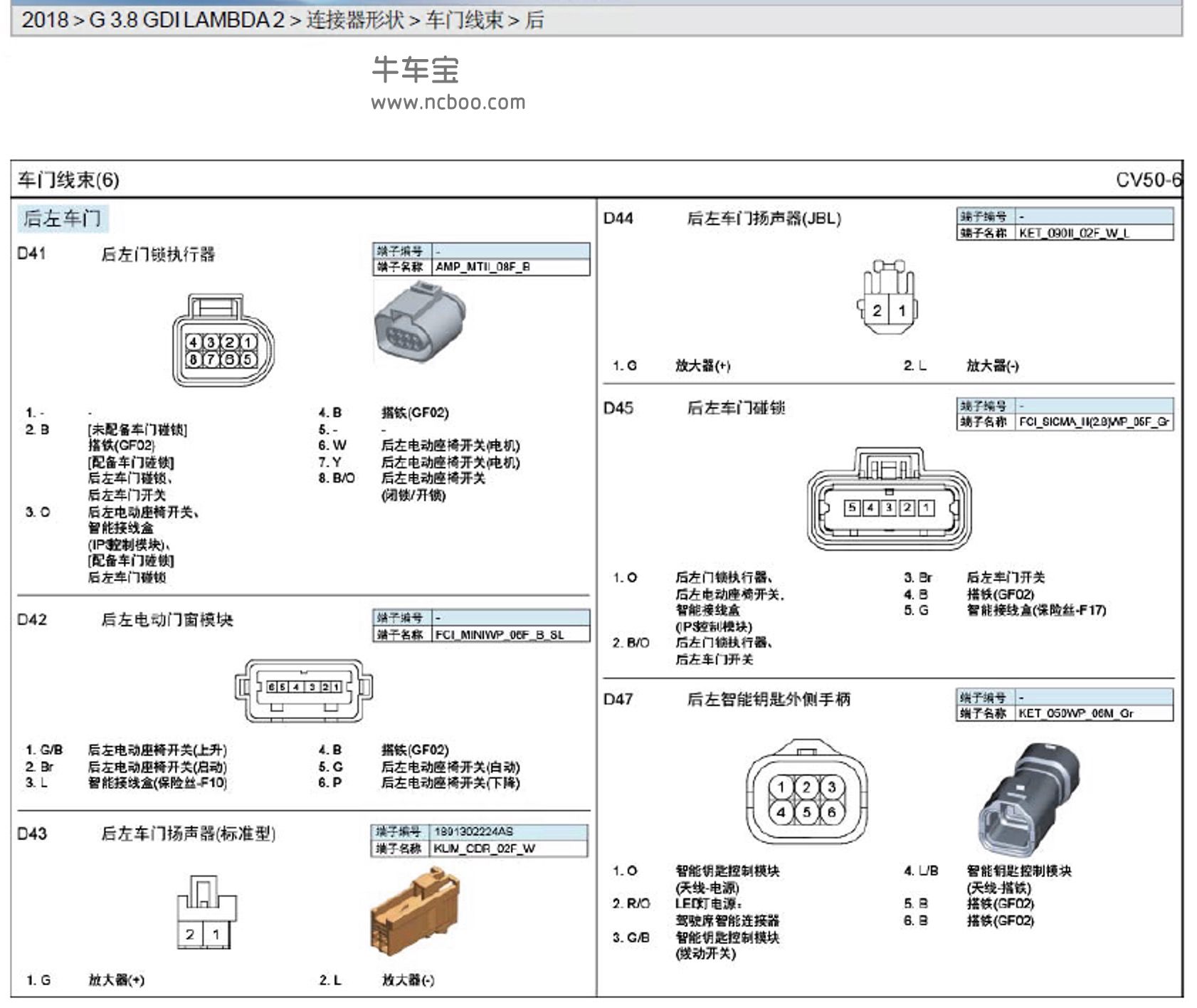 2017-2019款起亚K9原厂电路图资料下载