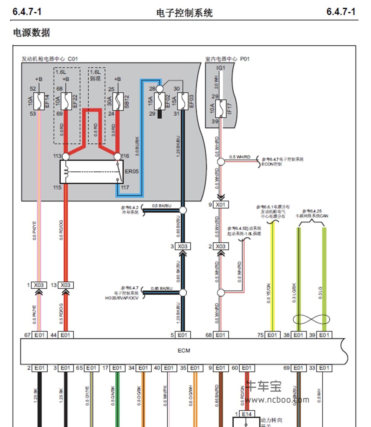 2012-2014款长安逸动1.6L原厂电路图资料下载