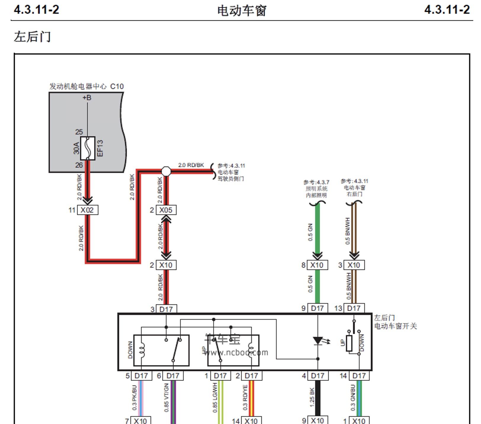 2011-2012款长安CX20原厂电路图手册资料下载