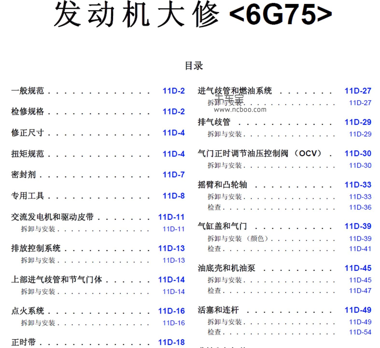 2009款三菱帕杰罗原厂维修手册和电路图资料下载