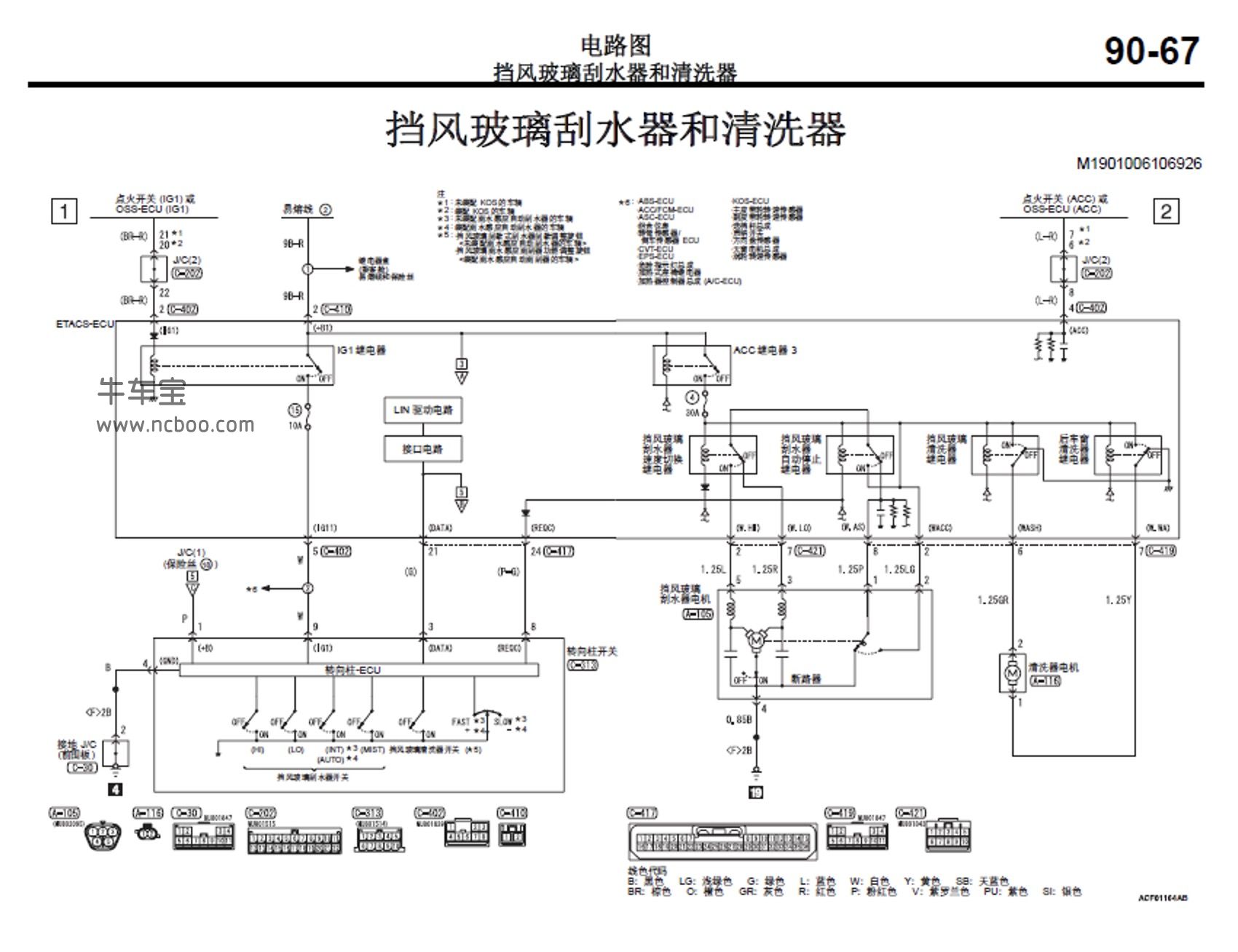 2016-2019款广汽三菱欧蓝德原厂维修手册和电路图资料下载