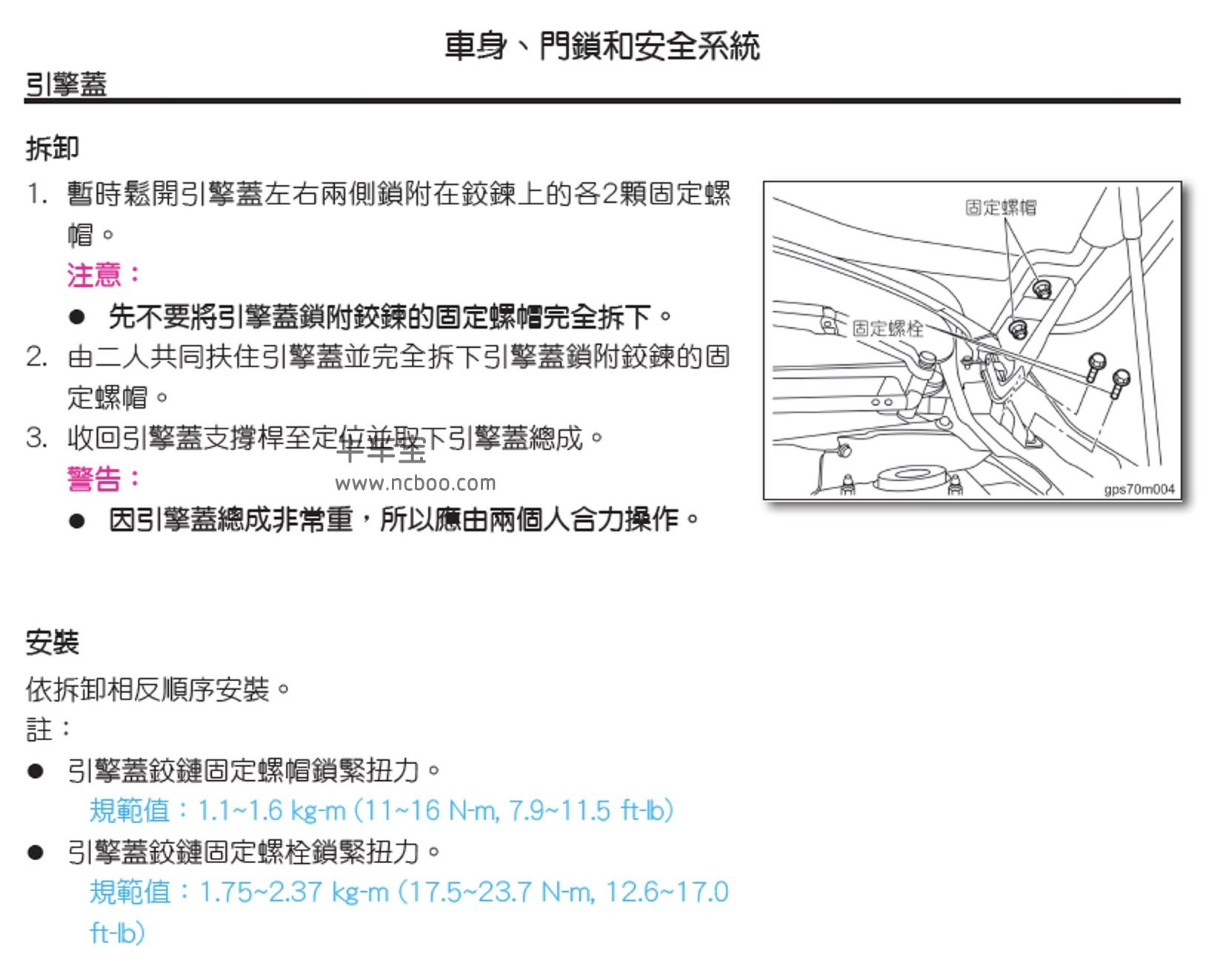 2013-2016款纳智捷纳5原厂维修手册(含电路图)资料下载