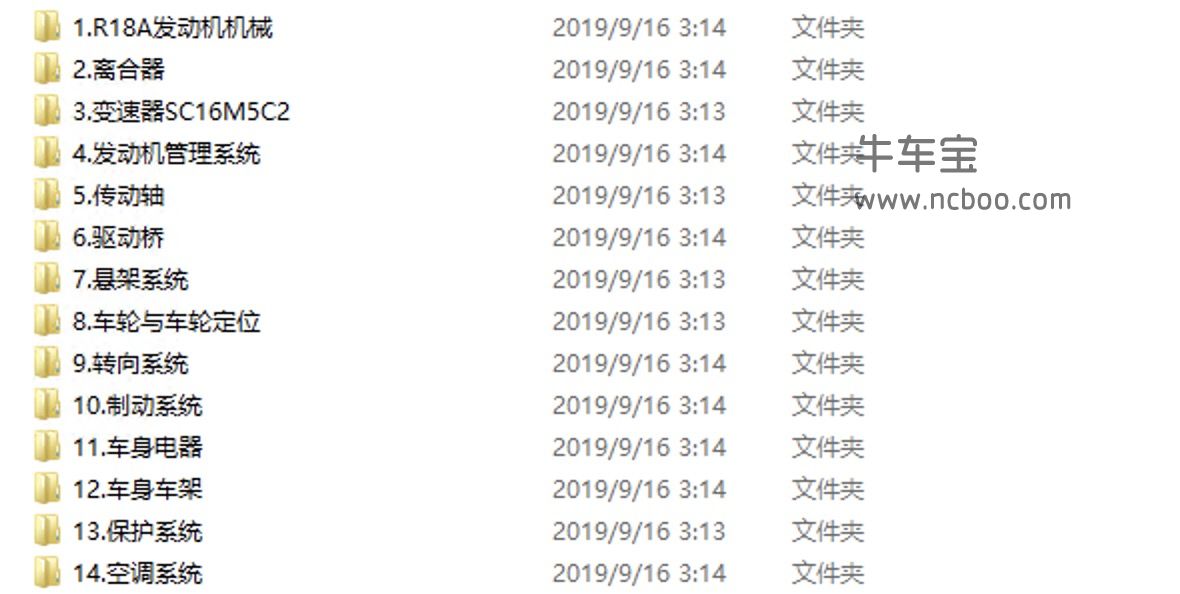 2016-2018款北汽幻速S3原厂维修手册(含电路图)下载