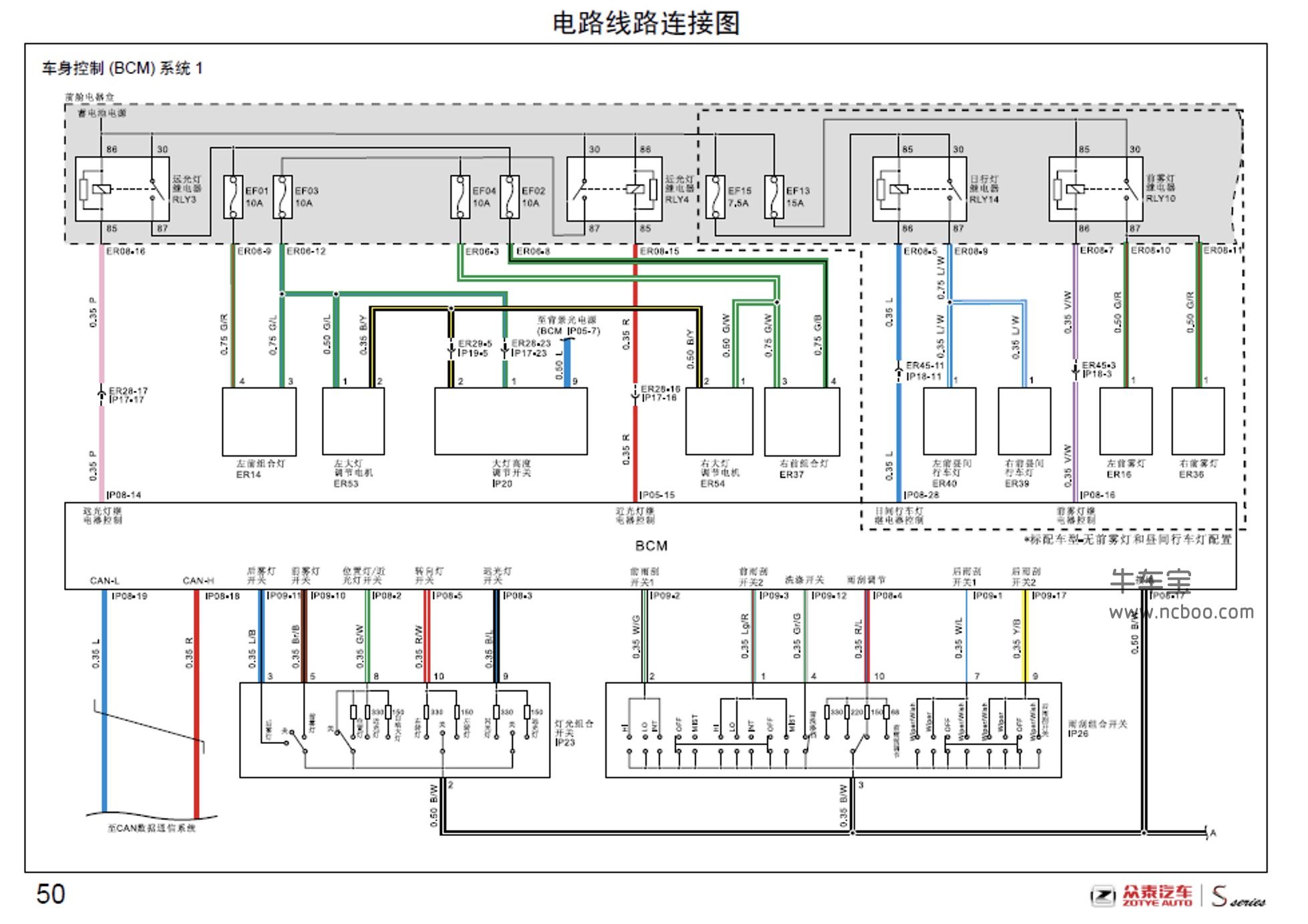 2016-2018款众泰SR7原厂维修手册和电路图资料下载