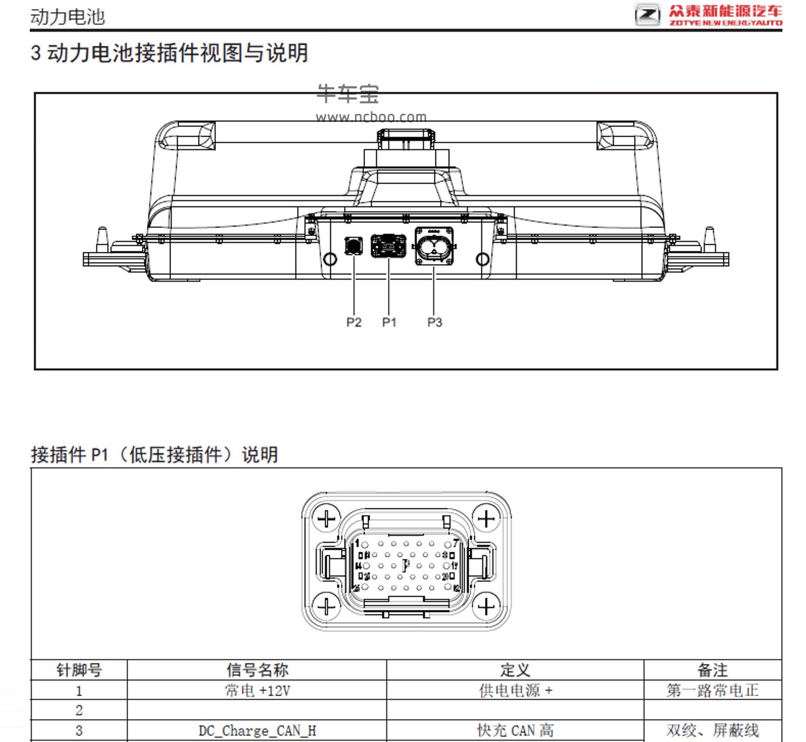 2018款众泰T300EV(新能源)原厂维修手册和电路图下载