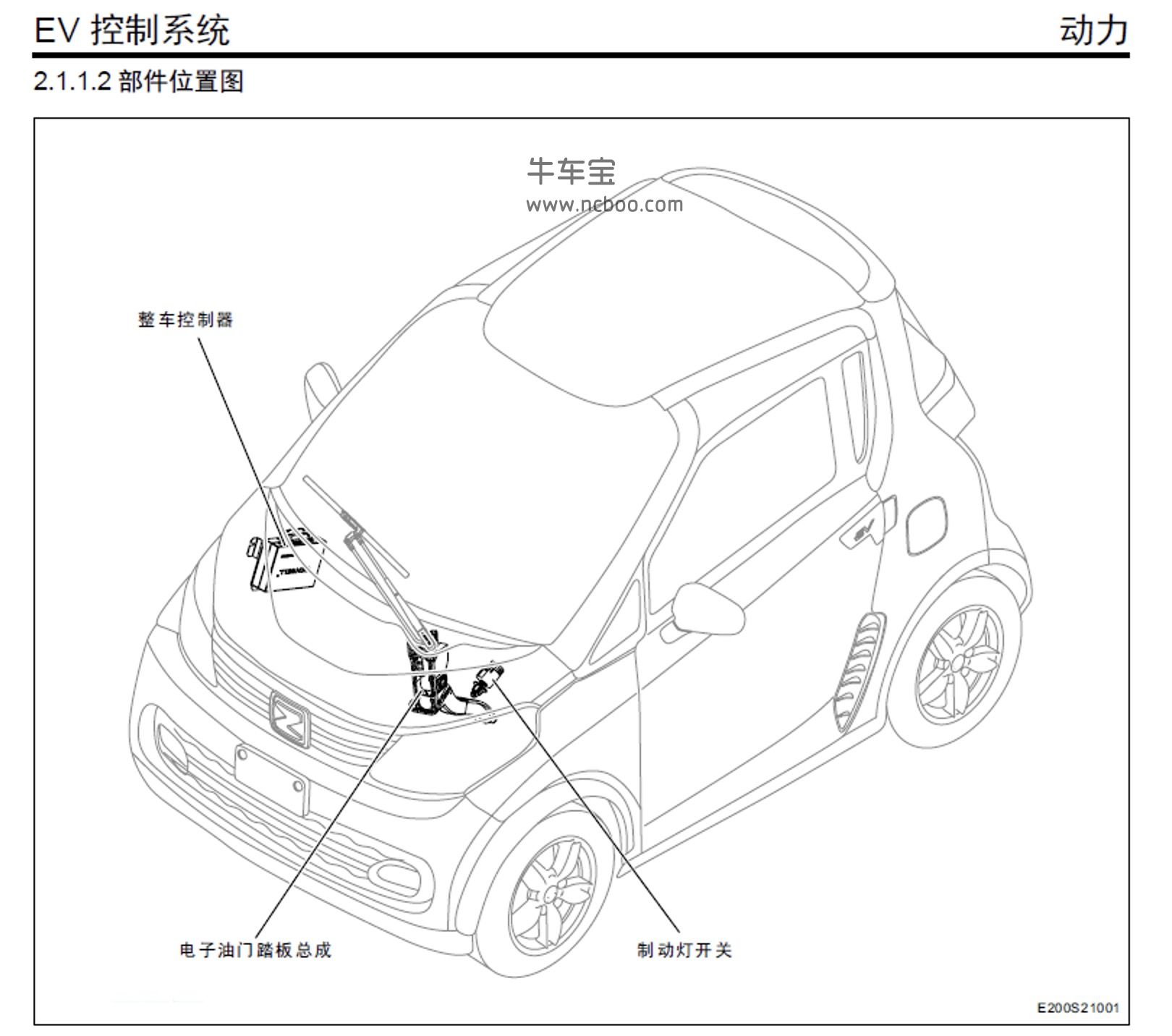 2016-2018款众泰E200(新能源)原厂维修手册和电路图资料下载