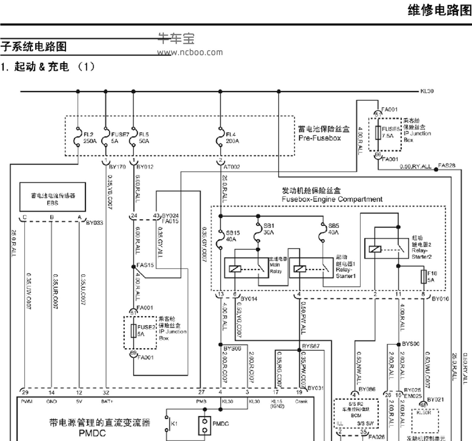 2015款名爵MG GS(锐腾)原厂电路图资料下载