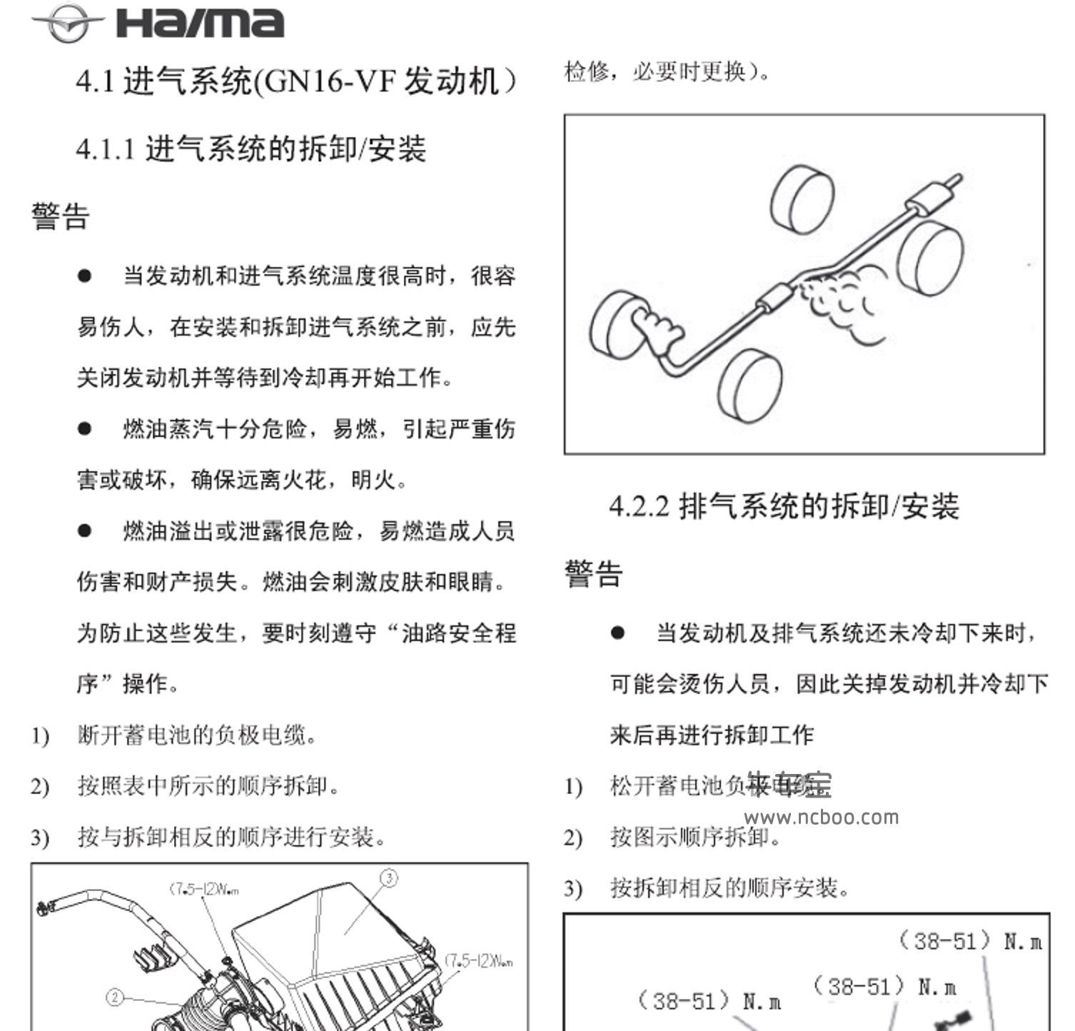 2015-2016款海马M6原厂维修手册资料下载