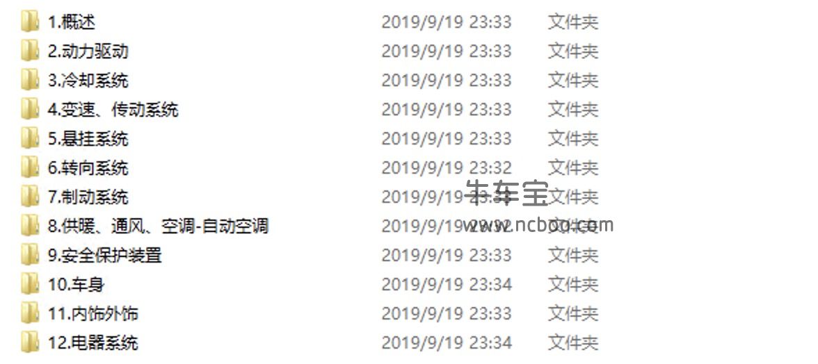 2018-2019款猎豹CS9 EV(纯电)原厂维修手册和电路图下载