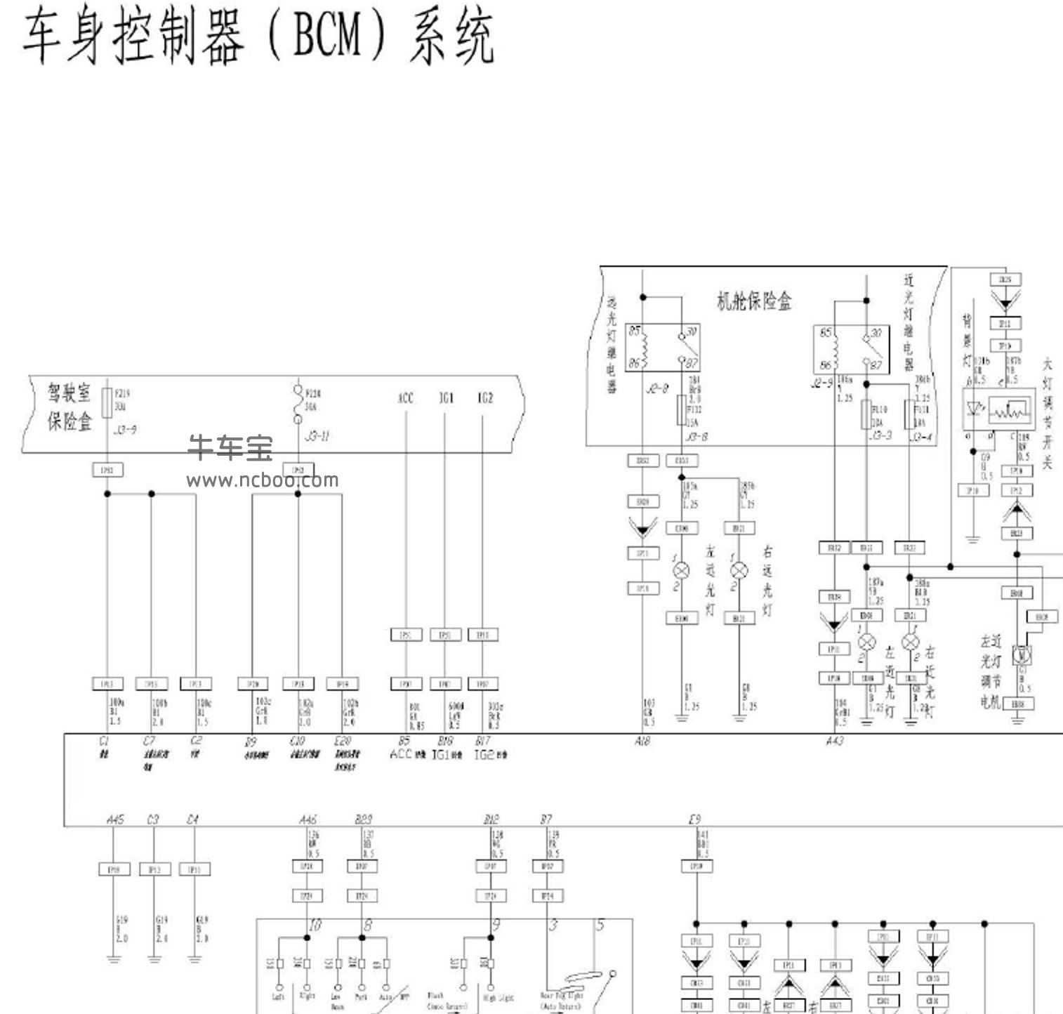 2016-2017款华晨金杯S70(蒂阿兹)原厂电路图资料下载