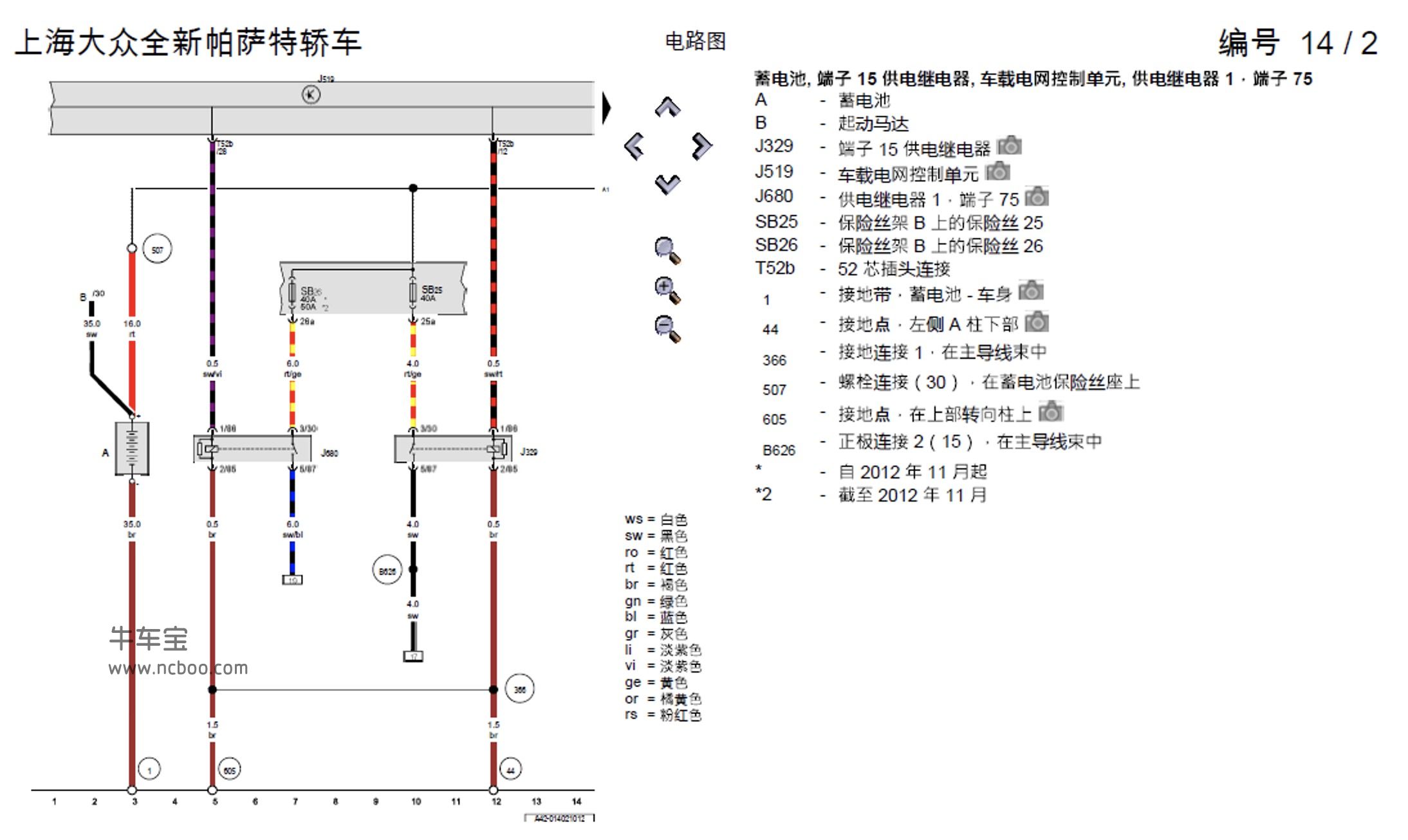 2011-2015款大众帕萨特1.8L原厂维修手册和电路图下载