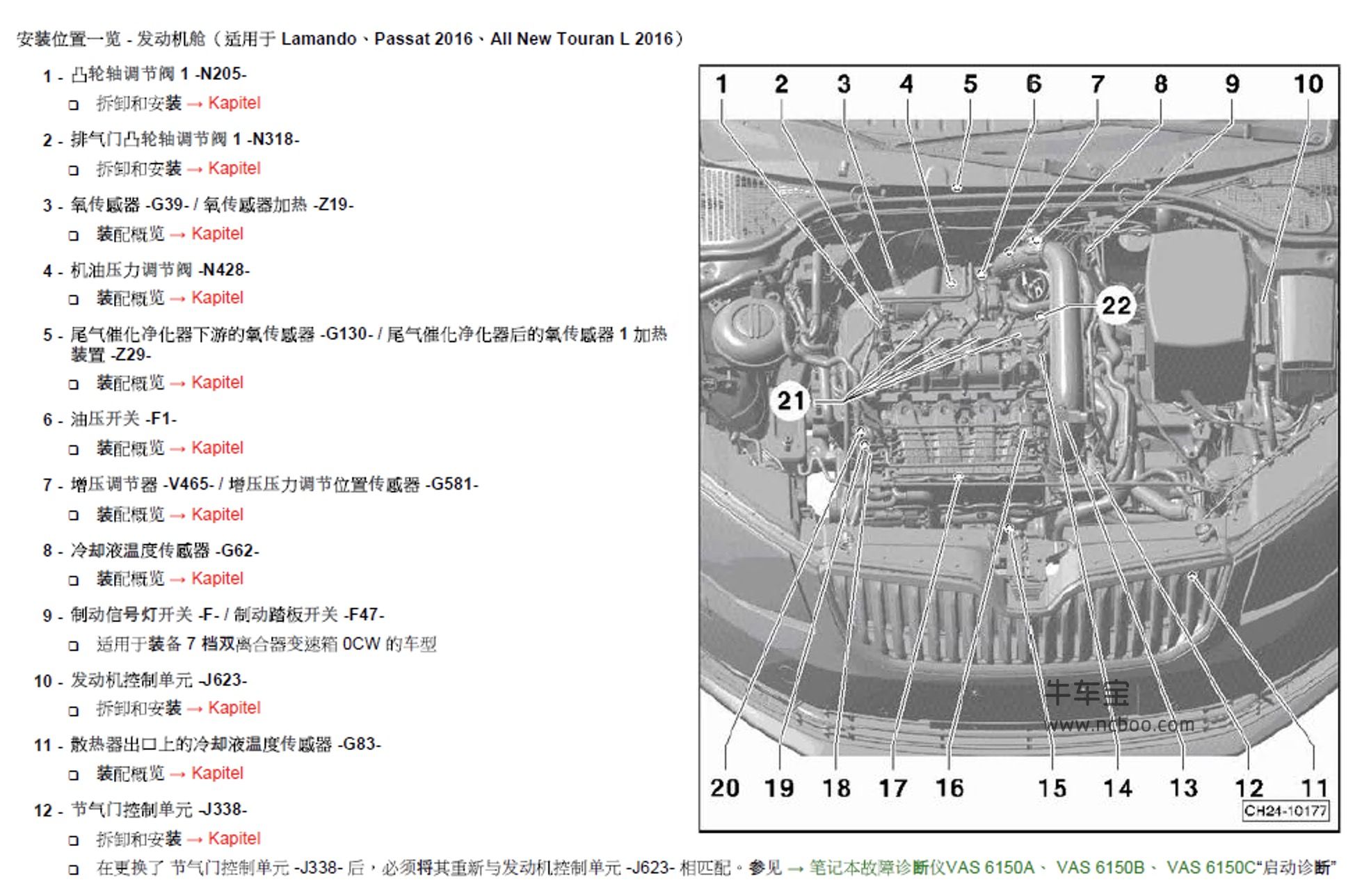 2013-2014款大众朗行1.4L原厂维修手册和电路图下载