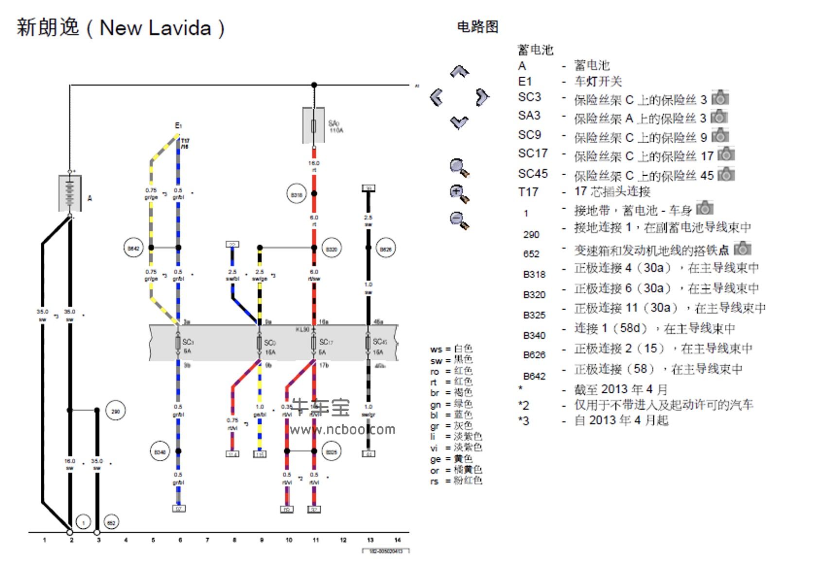 2013-2014款大众朗行1.4L原厂维修手册和电路图下载