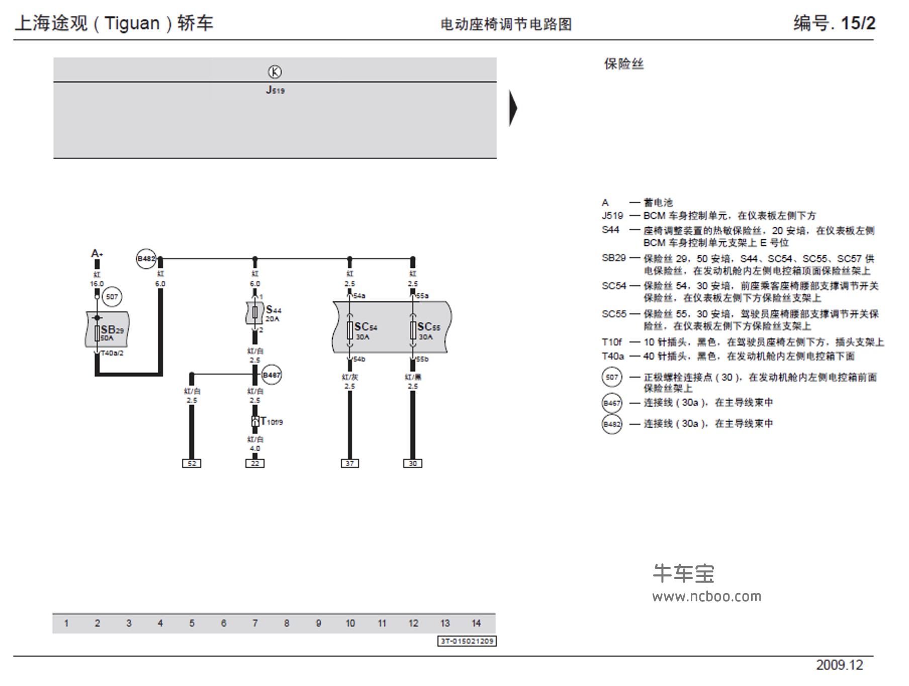 2010款大众途观原厂维修手册和电路图