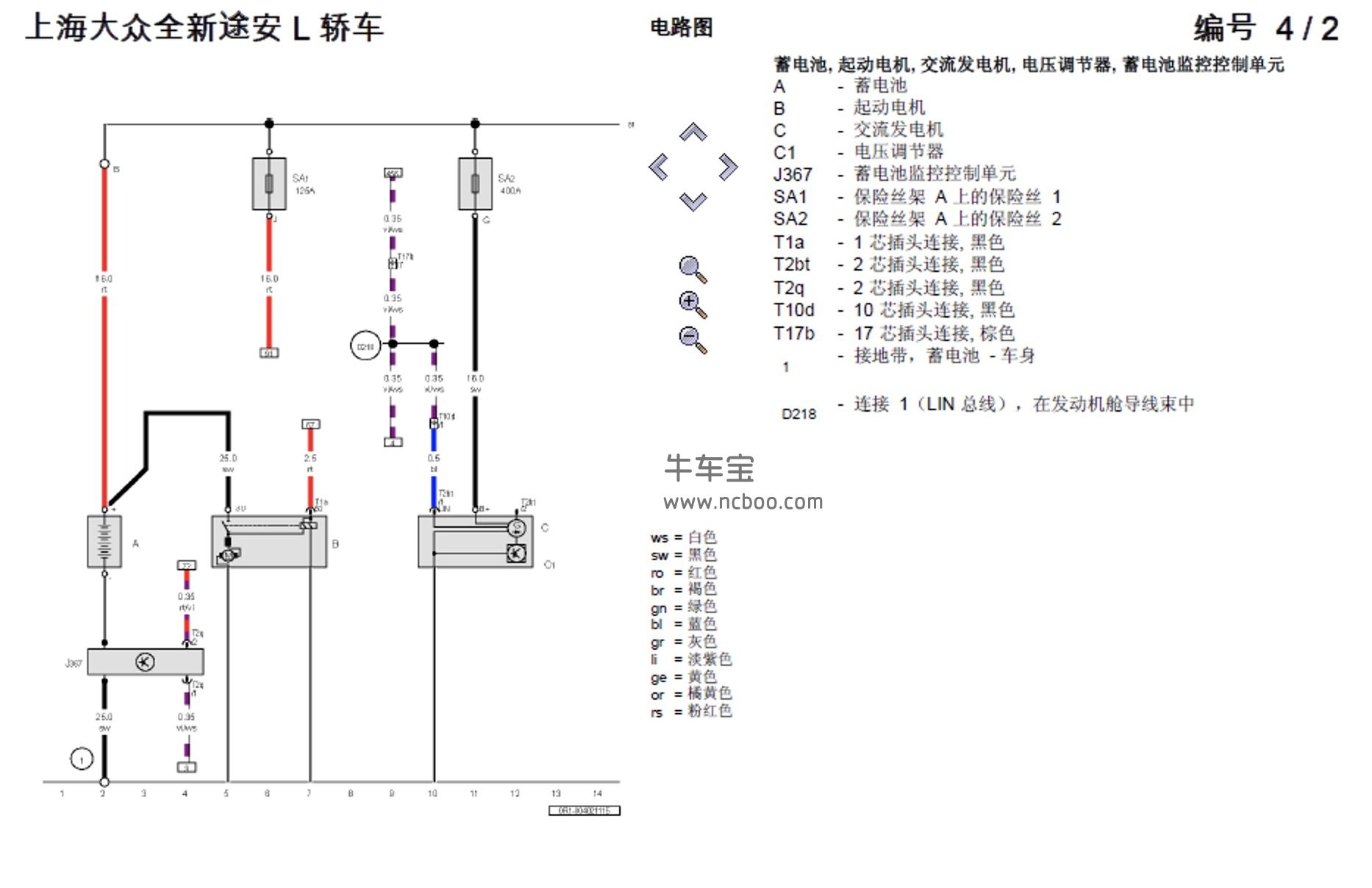 2016-2018款大众途安L原厂维修手册和电路图资料下载