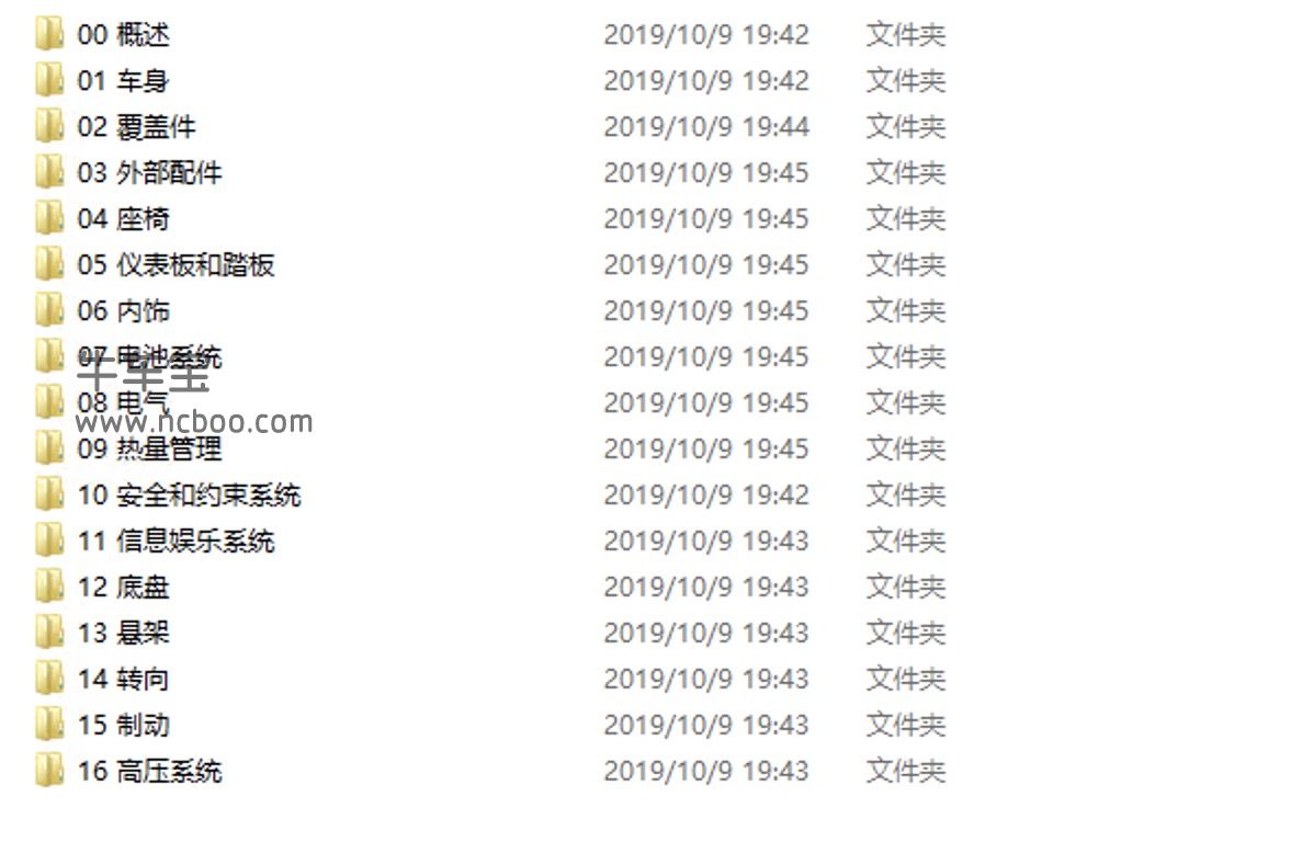 2015-2016款特斯拉Model X原厂维修手册和电路图下载