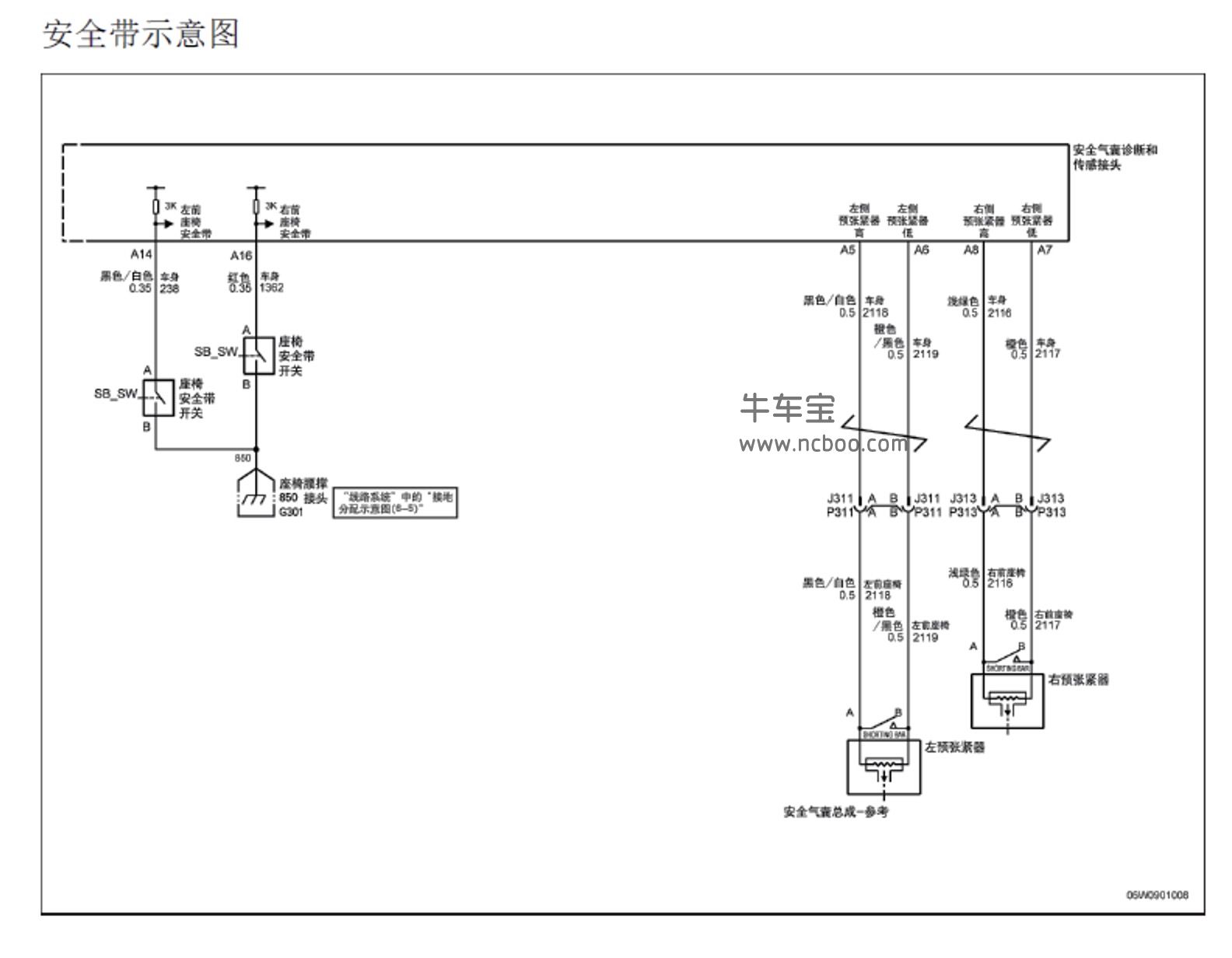 2008款别克君越原厂线路图手册下载