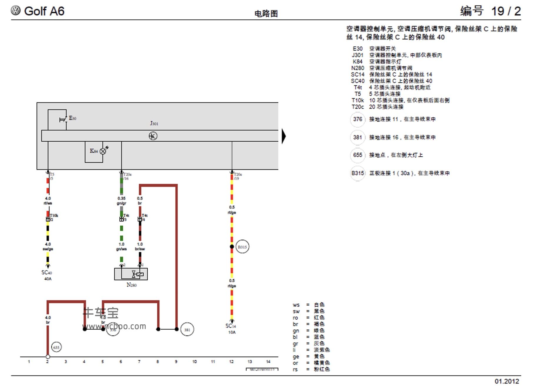 2010-2014款一汽大众高尔夫 GTI发动机CGMA维修手册和电路图下载