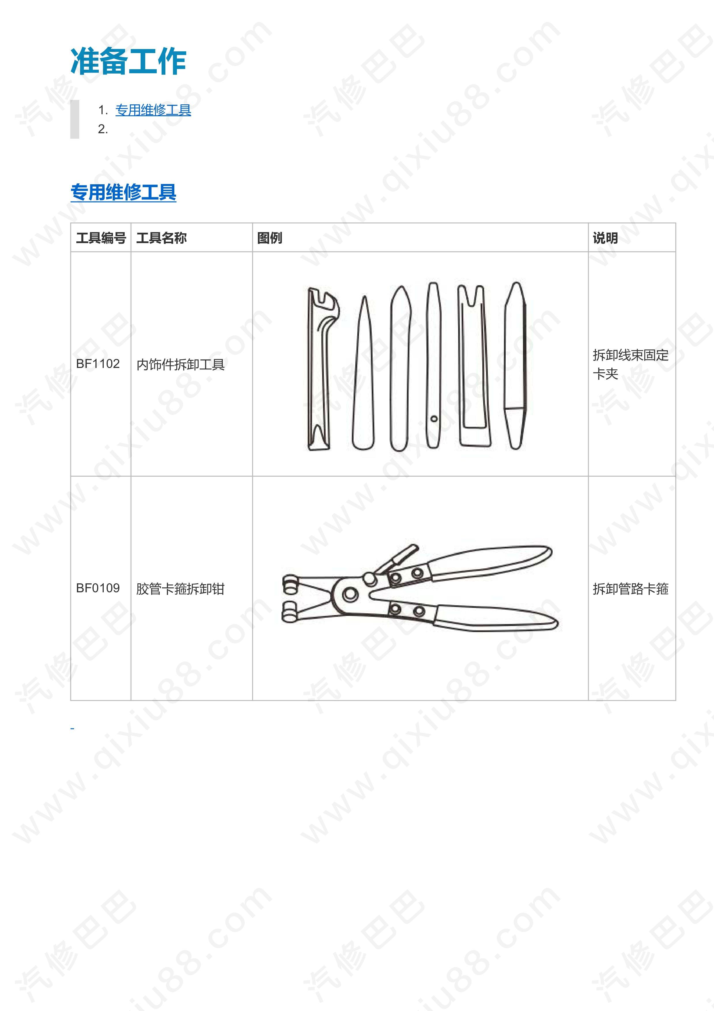 东风风度MX5发动机冷却系统维修手册