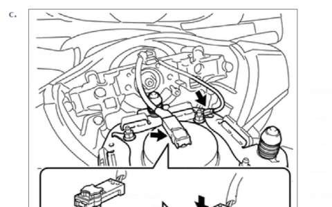 丰田威驰辅助约束系统 安全气囊维修手册及线路图