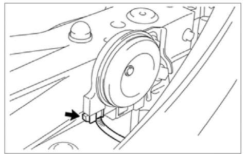 丰田威驰喇叭拆卸安装 零件位置 系统图 故障诊断表