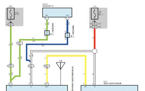 丰田皇冠传动系统 电源，网络 悬架 胎压电路图