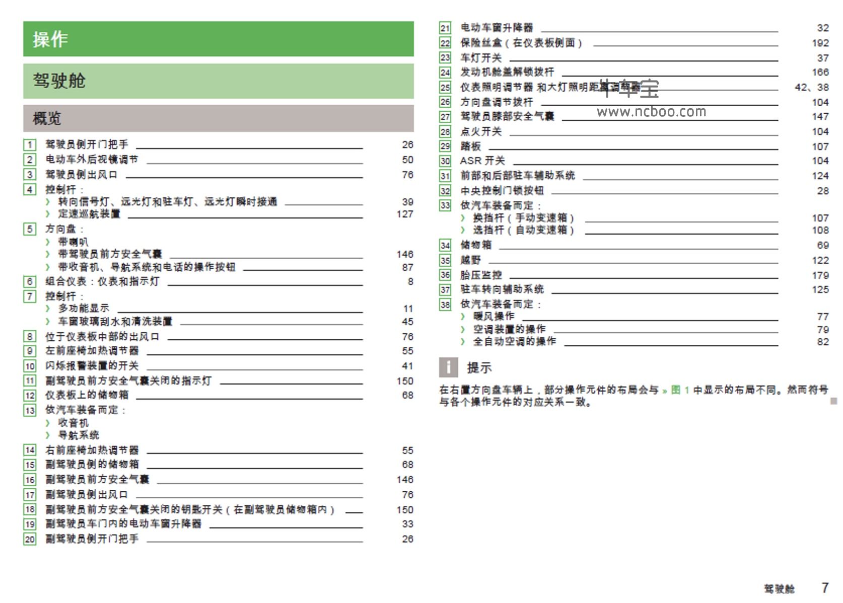2013款斯柯达Yeti产品使用说明书用户手册pdf电子版下载