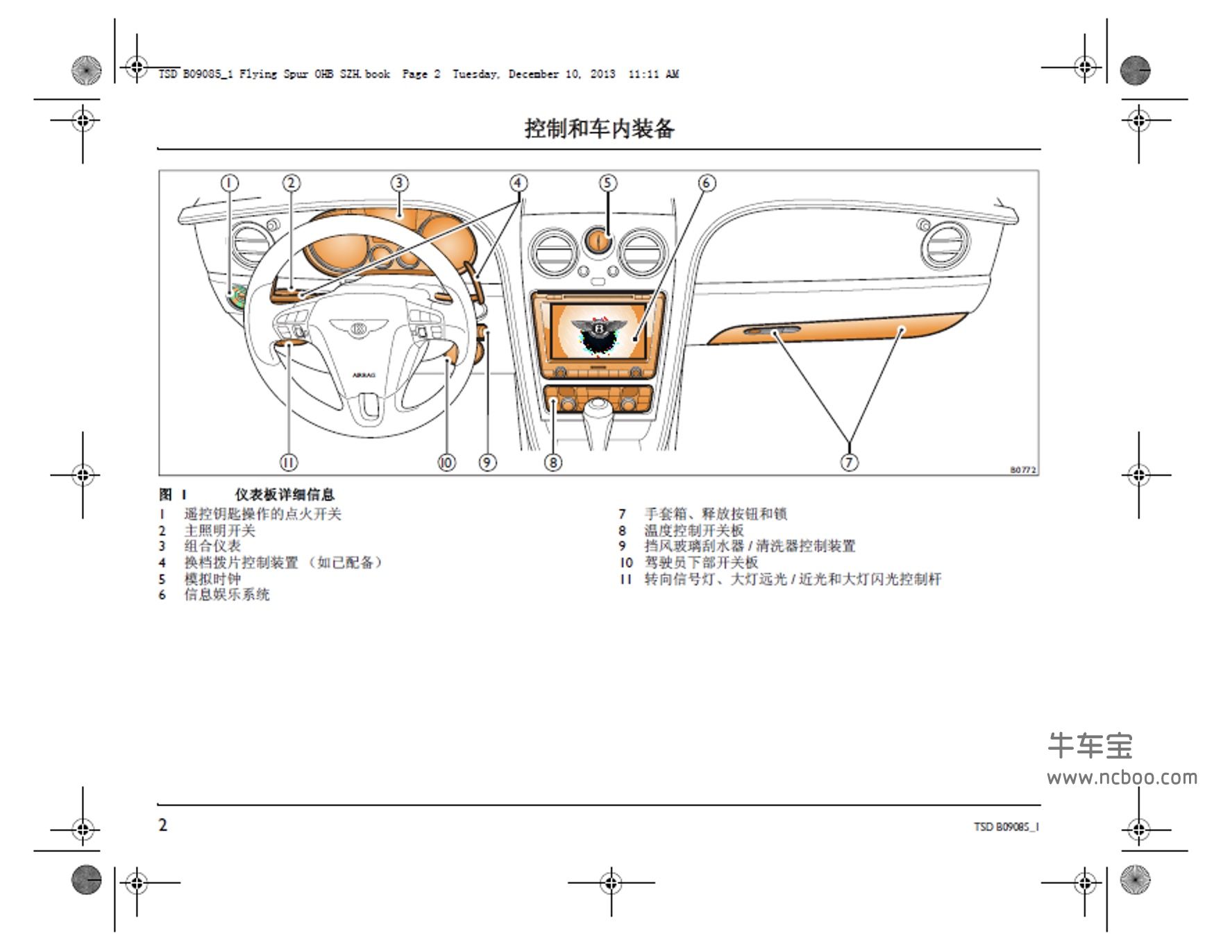 2014款宾利飞驰新飞驰V8用户手册pdf电子版下载