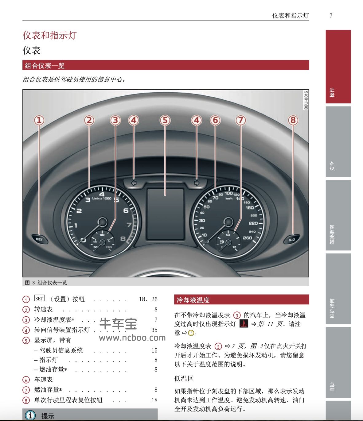 2013款进口奥迪Q3产品使用说明书用户手册pdf电子版下载