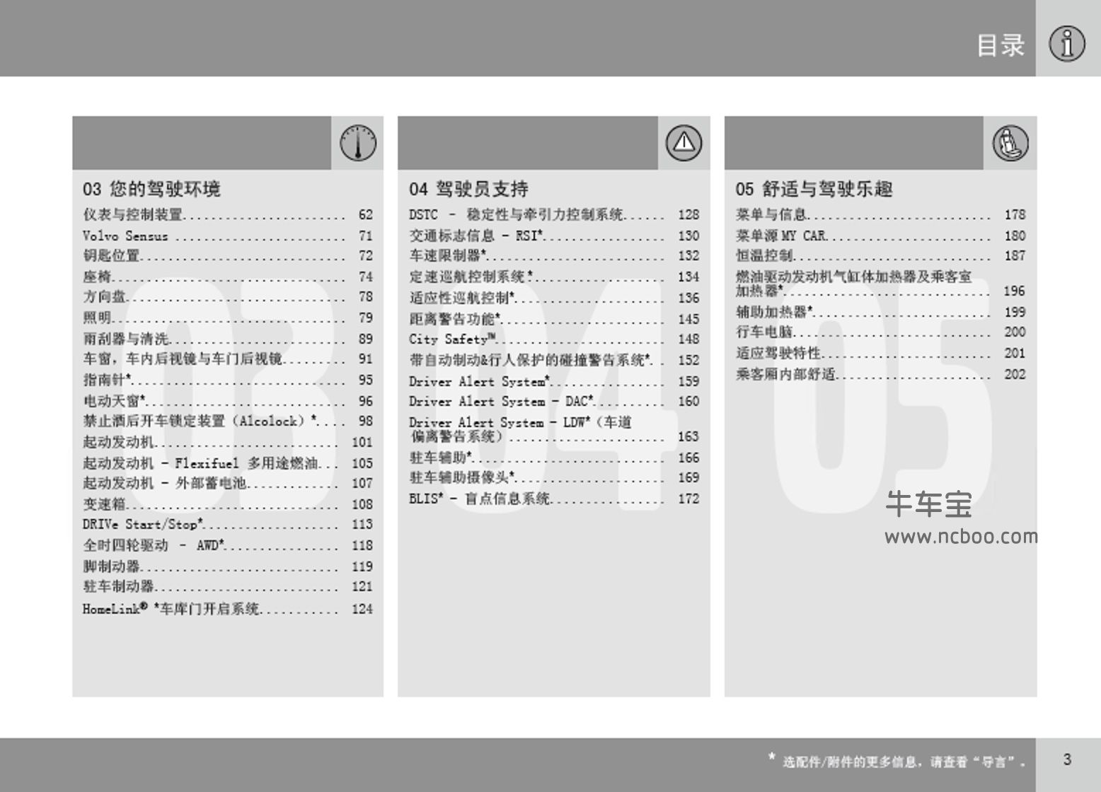 2013-2017款沃尔沃V60产品使用说明书pdf电子版下载